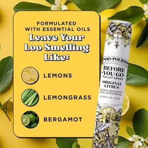 Poo-Pourri Original Citrus, Toilet Spray 10mL Travel Size Poo-Pourri Original Citrus, Toilet Spray 10mL Travel Size