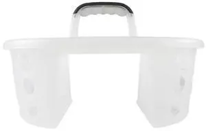 Mainstays Portable Shower Caddy Frosty Plastic Mainstays Portable Shower Caddy Frosty Plastic