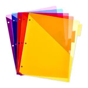 Pen+Gear Vibrant Color 8-Tab Dividers with Pockets Pen+Gear Vibrant Color 8-Tab Dividers with Pockets