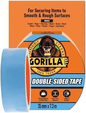 Gorilla Glue Double-Sided Tape, Gray Roll, 0.386 lb Gorilla Glue Double-Sided Tape, Gray Roll, 0.386 lb