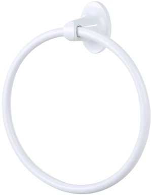 Mainstays 7.1in Oval Wall Mount Towel Ring, White Finish, with Hardware Mainstays 7.1in Oval Wall Mount Towel Ring, White Finish, with Hardware