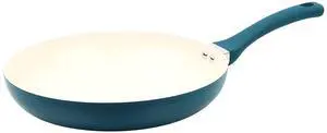 Mainstays Classic Ceramic Nonstick Aluminum 12in Frypan, Blue Mainstays Classic Ceramic Nonstick Aluminum 12in Frypan, Blue