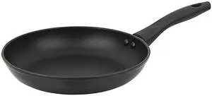 Mainstays 9.5in Non-Stick Aluminum Alloy Skillet, Black, Dishwasher Safe Mainstays 9.5in Non-Stick Aluminum Alloy Skillet, Black, Dishwasher Safe