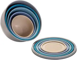 Mainstays 10-Piece Plastic Mixing Bowl Set with Assorted Lids and Nonslip Base Mainstays 10-Piece Plastic Mixing Bowl Set with Assorted Lids and Nonslip Base