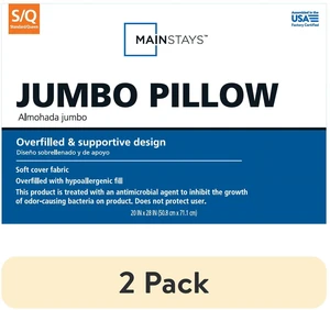 Mainstays Mega Bed Pillow Standard/Queen 2 Pack Mainstays Mega Bed Pillow Standard/Queen 2 Pack