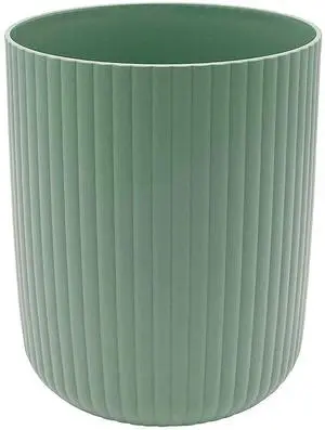 Mainstays 1.64Gallon Ribbed Plastic Trash Can, Green Mainstays 1.64Gallon Ribbed Plastic Trash Can, Green