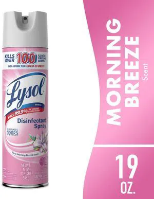 Lysol Disinfectant Bathroom Spray 19 oz, Early Morning Breeze, Sanitizing and Antibacterial, Deodorizer Lysol Disinfectant Bathroom Spray 19 oz, Early Morning Breeze, Sanitizing and Antibacterial, Deodorizer