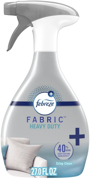 Febreze Fabric Spray Air Freshener, Heavy Duty Crisp Clean, Odor-Fighting, 27 oz Febreze Fabric Spray Air Freshener, Heavy Duty Crisp Clean, Odor-Fighting, 27 oz