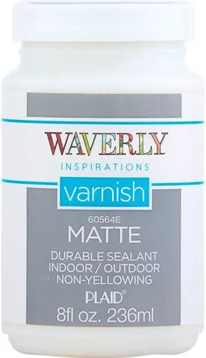 Waverly Inspirations Clear Matte Chalk Paint Varnish, 8 fl oz Waverly Inspirations Clear Matte Chalk Paint Varnish, 8 fl oz