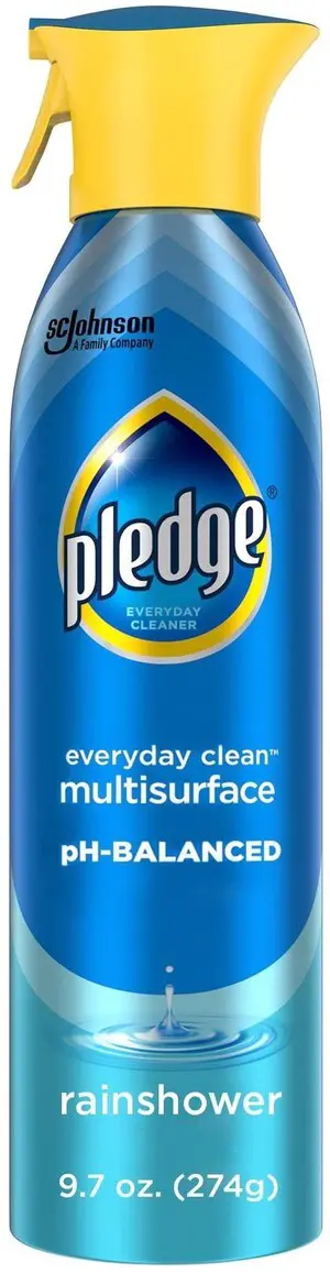 Pledge pH-Balanced Multisurface Spray, Everyday Cleaner, Rainshower Scent, 9.7oz Pledge pH-Balanced Multisurface Spray, Everyday Cleaner, Rainshower Scent, 9.7oz