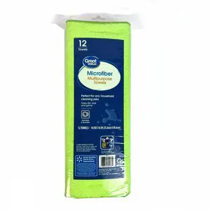 Great Value Multipurpose Microfiber Cleaning Cloths & Wipes, 12 Count, Multicolor Great Value Multipurpose Microfiber Cleaning Cloths & Wipes, 12 Count, Multicolor
