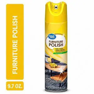 Great Value Lemon Scent Furniture Polish, 9.7oz, for Indoor Use on Wood Surfaces Great Value Lemon Scent Furniture Polish, 9.7oz, for Indoor Use on Wood Surfaces