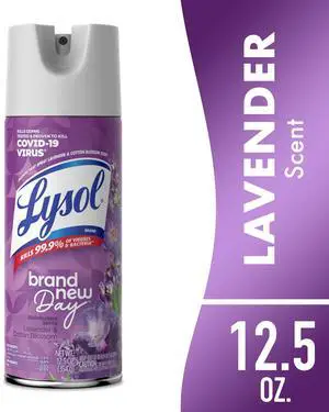 Lysol Disinfectant Spray, Sanitizing & Antibacterial Bathroom Deodorizer, Lavender & Cotton Blossom, 12.5oz Lysol Disinfectant Spray, Sanitizing & Antibacterial Bathroom Deodorizer, Lavender & Cotton Blossom, 12.5oz