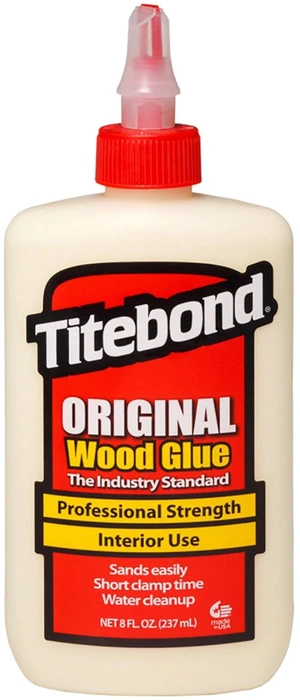 Titebond Original Wood Glue 5063, 8oz, Industry Standard for Woodworking, Furniture Repair/Assembly, Construction, Home Repair or Modeling Titebond Original Wood Glue 5063, 8oz, Industry Standard for Woodworking, Furniture Repair/Assembly, Construction, Home Repair or Modeling