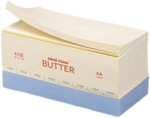 Pearhead Butter Stick Notepad, 5.38" x 2.75", Yellow, 650 Sheets Pearhead Butter Stick Notepad, 5.38" x 2.75", Yellow, 650 Sheets