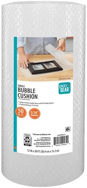 Pen+Gear Bubble Wrap Roll, 12in x 50ft, 3/16in Bubbles Pen+Gear Bubble Wrap Roll, 12in x 50ft, 3/16in Bubbles