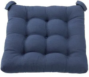 Mainstays Textured Chair Seat Pad Cushion, Navy, 1-Piece, 15.5in x 16in Mainstays Textured Chair Seat Pad Cushion, Navy, 1-Piece, 15.5in x 16in