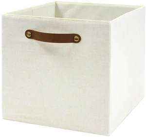 Better Homes & Gardens Collapsible Fabric Cube Storage Bin, Vanilla Better Homes & Gardens Collapsible Fabric Cube Storage Bin, Vanilla