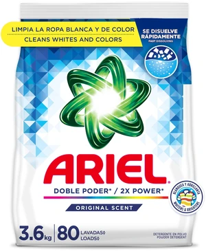 Ariel Laundry Detergent Powder Original Scent 3.6kg 80 Loads Ariel Laundry Detergent Powder Original Scent 3.6kg 80 Loads