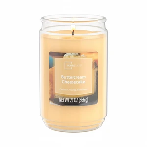 Mainstays Single-Wick Scented Jar Candle, Buttercream Cheesecake, 20oz Mainstays Single-Wick Scented Jar Candle, Buttercream Cheesecake, 20oz
