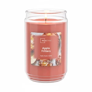 Mainstays Apple Fritters 20oz Single-Wick Scented Glass Jar Candle Mainstays Apple Fritters 20oz Single-Wick Scented Glass Jar Candle