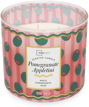 Mainstays Pomegranate Appletini 3-Wick Fragrance Candle with Decorative Wrap, 13Ounce Mainstays Pomegranate Appletini 3-Wick Fragrance Candle with Decorative Wrap, 13Ounce