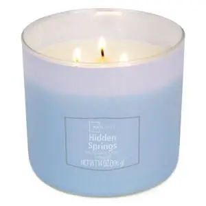 Mainstays Hidden Springs 3-Wick Textured Wrapped Jar Candle 14oz Mainstays Hidden Springs 3-Wick Textured Wrapped Jar Candle 14oz
