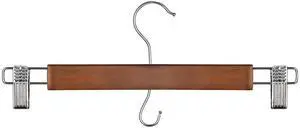 Better Homes & Gardens Pant & Skirt Hangers, Walnut Wood, 3 Pack Better Homes & Gardens Pant & Skirt Hangers, Walnut Wood, 3 Pack