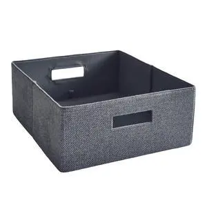 Better Homes & Gardens Half-Size Fabric Storage Bin Gray Better Homes & Gardens Half-Size Fabric Storage Bin Gray