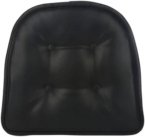 Gripper Non Slip 15" x 16" Faux Leather Black Chair Cushion Gripper Non Slip 15" x 16" Faux Leather Black Chair Cushion