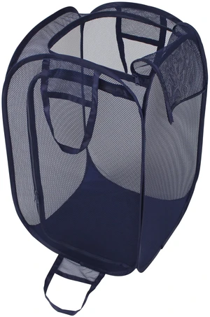 Mainstays Blue Two-Way Pop-Up Mesh Laundry Hamper with Heavy Duty Handles Mainstays Blue Two-Way Pop-Up Mesh Laundry Hamper with Heavy Duty Handles