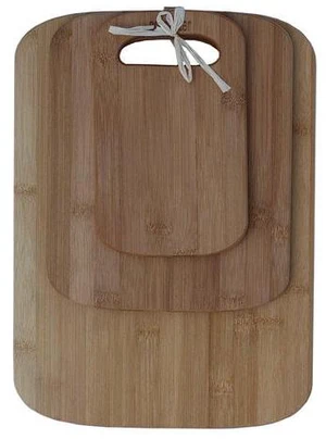 Oceanstar 3-Piece Eco-Friendly Traditional Bamboo Cutting Board Set, Brown Oceanstar 3-Piece Eco-Friendly Traditional Bamboo Cutting Board Set, Brown