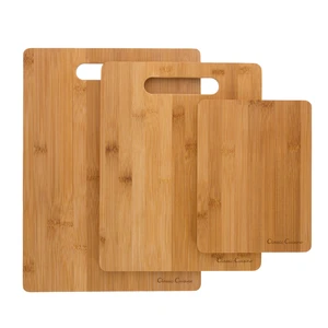 Classic Cuisine 3-Piece Eco-Friendly Bamboo Wood Cutting Board Set Classic Cuisine 3-Piece Eco-Friendly Bamboo Wood Cutting Board Set