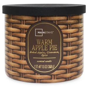 Mainstays Warm Apple Pie Scented 3-Wick Candle 13oz Mainstays Warm Apple Pie Scented 3-Wick Candle 13oz
