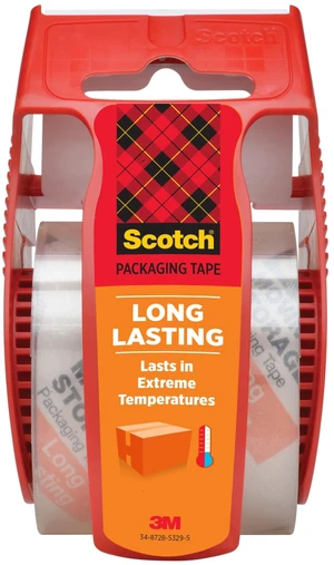 Scotch Long Lasting Storage Packing Tape 1.88in x 27.7yds, Clear, 1 Roll with Dispenser Scotch Long Lasting Storage Packing Tape 1.88in x 27.7yds, Clear, 1 Roll with Dispenser
