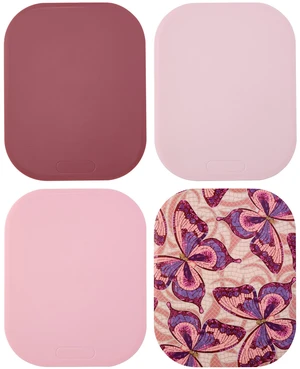Dolly Parton Plastic 4-Piece Cutting Mat Set, Assorted Colors, for Food Prep Dolly Parton Plastic 4-Piece Cutting Mat Set, Assorted Colors, for Food Prep