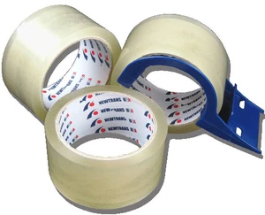Uboxes Clear Packing Tape 3 Rolls with Light Duty Tape Dispenser Uboxes Clear Packing Tape 3 Rolls with Light Duty Tape Dispenser