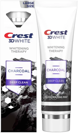 3D White Whitening Therapy Charcoal Deep Clean Invigorating Mint Toothpaste, 4.6oz 3D White Whitening Therapy Charcoal Deep Clean Invigorating Mint Toothpaste, 4.6oz