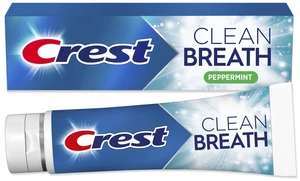 Crest Clean Breath Toothpaste Peppermint 4.6oz, Neutralizes Bad Breath, Antibacterial, Fights Cavities, Whitens Crest Clean Breath Toothpaste Peppermint 4.6oz, Neutralizes Bad Breath, Antibacterial, Fights Cavities, Whitens