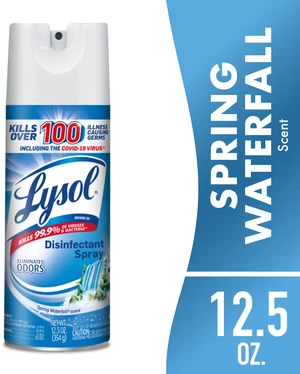 Lysol Disinfectant Bathroom Spray, Sanitizing and Antibacterial, Deodorizer, Spring Waterfall, 12.5oz Lysol Disinfectant Bathroom Spray, Sanitizing and Antibacterial, Deodorizer, Spring Waterfall, 12.5oz