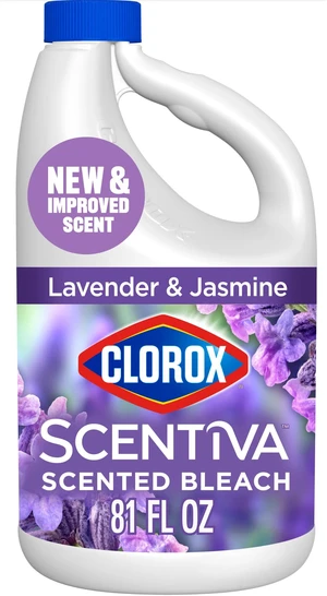 Clorox Scentiva Scented Bleach, Lavender & Jasmine, 81 fl oz Clorox Scentiva Scented Bleach, Lavender & Jasmine, 81 fl oz