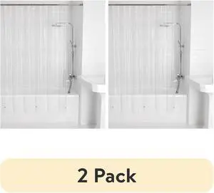 (2 pack) Mainstays Light Weight PEVA Shower Liner, 70 in x 71 in, Clear (2 pack) Mainstays Light Weight PEVA Shower Liner, 70 in x 71 in, Clear
