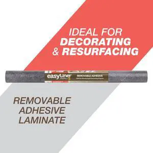 EasyLiner Removable Adhesive Shelf Liner Shelf Liner, Soapstone 20" x 15' Roll EasyLiner Removable Adhesive Shelf Liner Shelf Liner, Soapstone 20" x 15' Roll