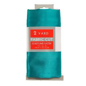 Shason Textile Special Occasion Costume Satin 2 Yards Precut Fabric, Turquoise Shason Textile Special Occasion Costume Satin 2 Yards Precut Fabric, Turquoise