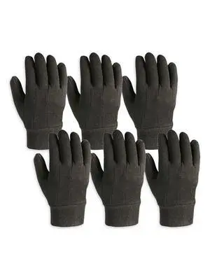 Wells Lamont Men's Brown Jersey Glove, 6 Pack Wells Lamont Men's Brown Jersey Glove, 6 Pack