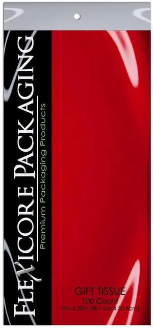 Red Gift Wrap Tissue Paper 15in X 20in - 100 Sheets Red Gift Wrap Tissue Paper 15in X 20in - 100 Sheets