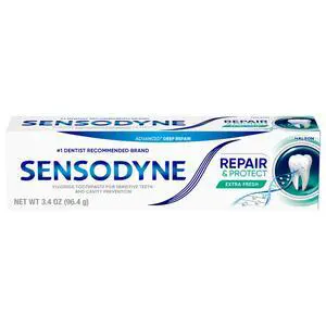 Sensodyne Repair and Protect Sensitive Toothpaste, Extra Fresh, 3.4 Oz Sensodyne Repair and Protect Sensitive Toothpaste, Extra Fresh, 3.4 Oz