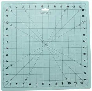 Westcott 12" x 12" Self-Healing Cutting Mat, for Craft, Blue, 1-Count Westcott 12" x 12" Self-Healing Cutting Mat, for Craft, Blue, 1-Count