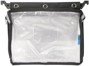 Advantus Expanding Zipper Pouch Clear Mesh Letter Size Zipper Binders, Black Advantus Expanding Zipper Pouch Clear Mesh Letter Size Zipper Binders, Black