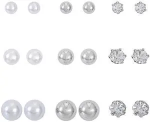 Time And Tru Eb Essentials Multi Ear 9-on Silv Pearl Ear Time And Tru Eb Essentials Multi Ear 9-on Silv Pearl Ear